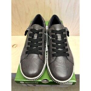 Remonte D0700-42 Maditta 00 Gray Leather Sneaker US Women's 8